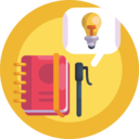 art and design,bulb,notebook,light bulb,pen,design tools,lighting bulb,spring notebook,designer tools